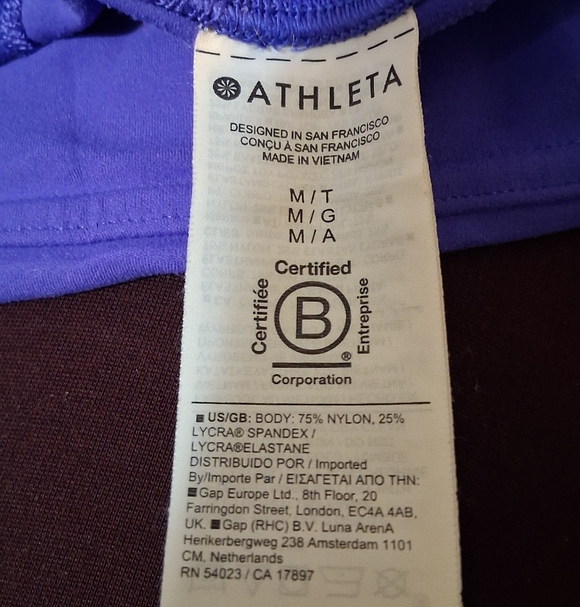 Athleta Elation Flare Pant's Purple SzM Women Yoga Fitness Running - Picture 6 of 15